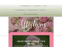 Tablet Screenshot of affectionsflowers.com